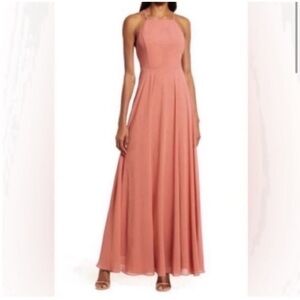 LULUs Pink Mythical Kind of Love Rusty Rose Maxi Dress NWT Small